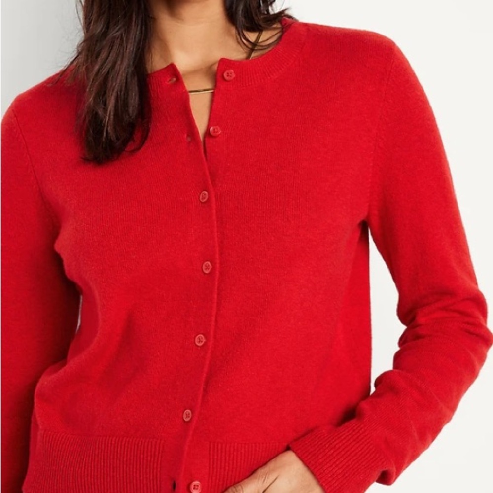 Old Navy Red Cardigan